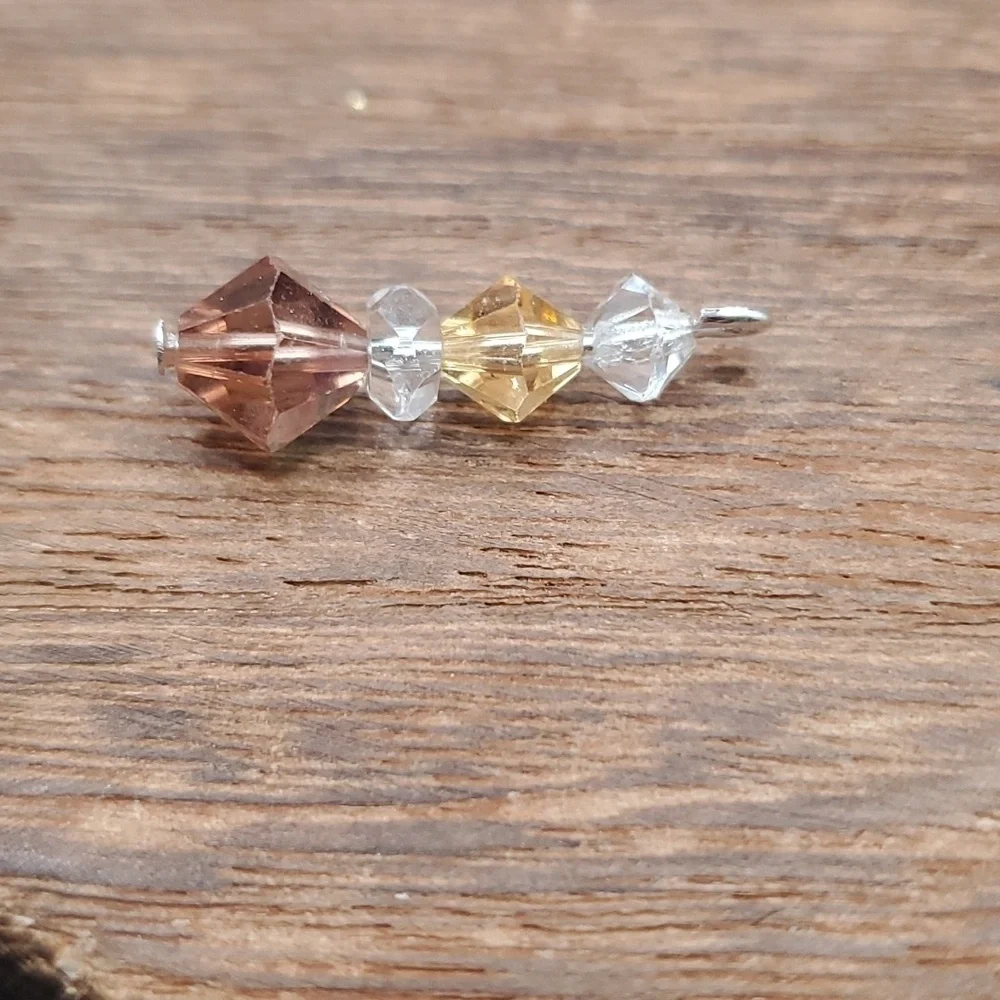 Swarovski crystal champagne drop pendant‎